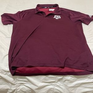 XL Adidas Maroon Texas A&M polo shirt
